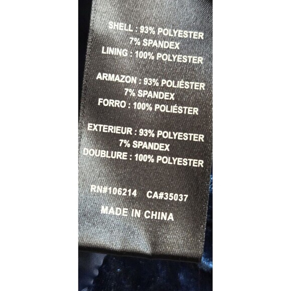 Joe's Jeans Lexi Jacket Women's Medium Blue Crushed Velvet Full Zip NWT - Picture 10 of 11